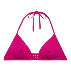 Eres Lumi Clos Pink Fizz Triangle Bikini Top Size 12 NWT